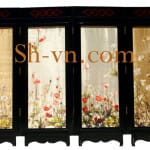 屏風手工刺綉＝屏風　85＝SHVN 2185 - 108 x 128cm